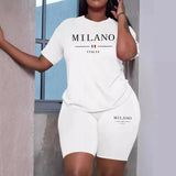 Casual City Printing Jogging Short Suit