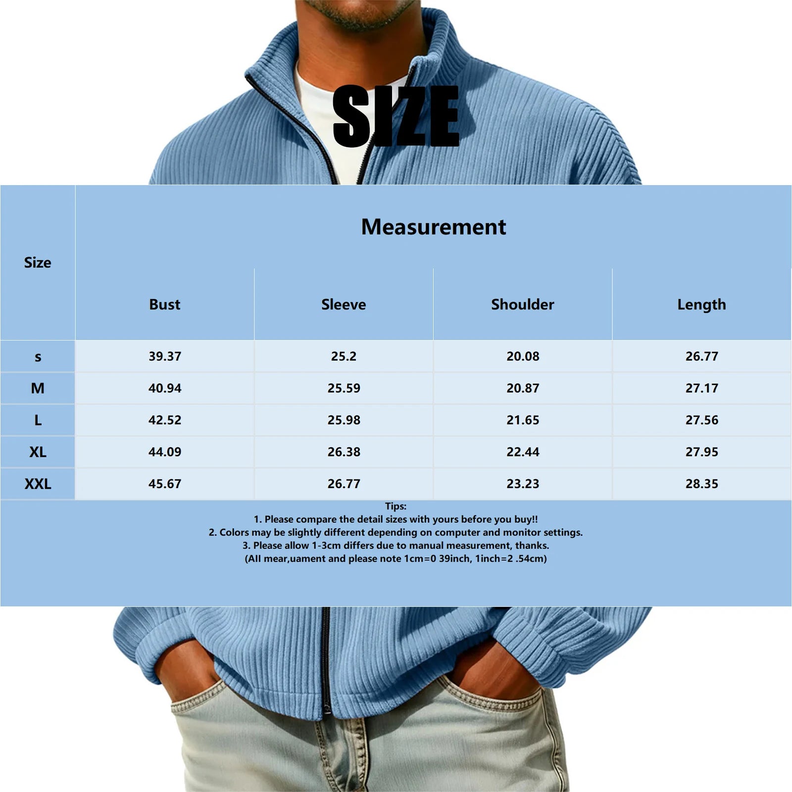 Men's Solid Color Fleece Lined Zip Up Pocket Hooded Sweatshirt