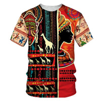 African Dance Pattern T-Shirt For Men Women Retro Trend 3D Printed Tee Summer Casual O-Neck Tops Short Sleeve Oversized T Shirts