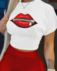 O-Neck Short Sleeve T-Shirt & Shorts Set