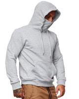 Men's Slim Hooded Sweatshirt with Mask