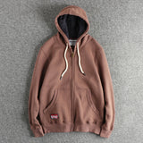 Cardigan Men's Casual Pure Color Zipper Hoodie