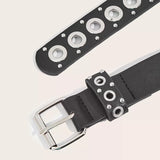Women's Belt Fashionable Rivet Thin Belt Personalized Needle Buckle Belt Street Trend Punk HipHop Style Belt