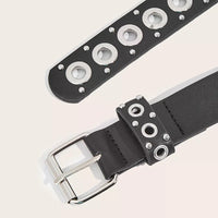 Women's Belt Fashionable Rivet Thin Belt Personalized Needle Buckle Belt Street Trend Punk HipHop Style Belt