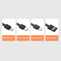 100000mAh Power Bank Large Capacity Built in 4 Cables Detachable Fast Charging Portable External Battery Powerbank for Xiaomi