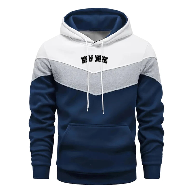 2025 Versatile Mens Tracksuit Print Casual Tricolor Sweatshirt Outdoors Sports Jogging Mens Clothing Fashion Street Hoodies Tops