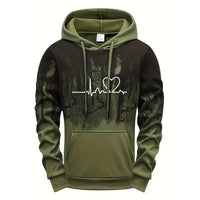 Mens Tracksuit Print Splash-ink Hooded Sweatshirts Streetwear Daily Casual Sports Jogging Mens Clothing Single Piece Tops Pants
