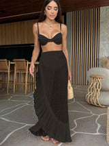 Women Geometry Printed Beach Cover Up