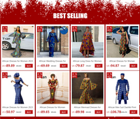 African Dresses for Elegant Patchwork Women Gown