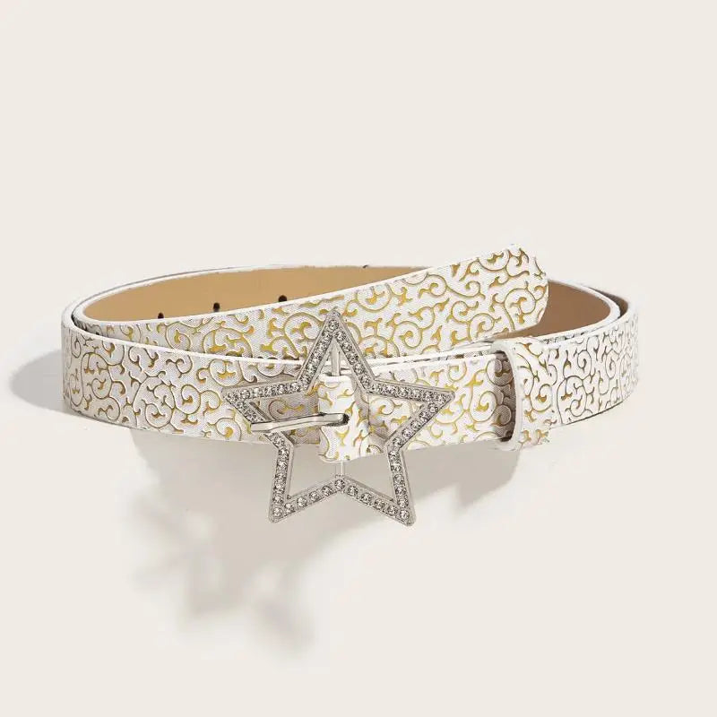 Women's Belt Fashionable Rivet Thin Belt Personalized Needle Buckle Belt Street Trend Punk HipHop Style Belt