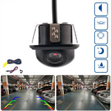 High-definition reversing camera straw hat CCD full-color night vision wide-angle car camera waterproof rear lens
