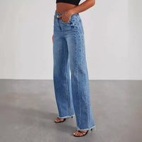 Casual High Waist Splice Pockets Pants