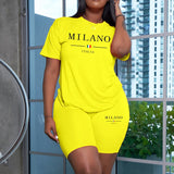 Casual City Printing Jogging Short Suit