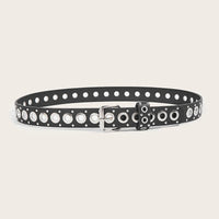 Women's Belt Fashionable Rivet Thin Belt Personalized Needle Buckle Belt Street Trend Punk HipHop Style Belt