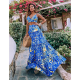 Women Geometry Printed Beach Cover Up