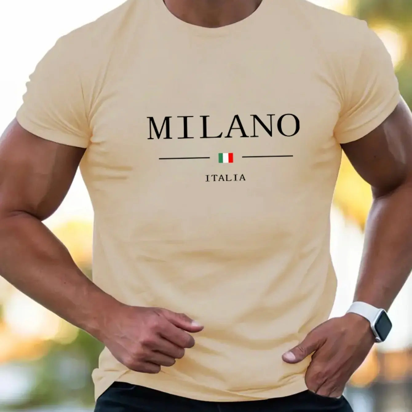 Milano Print Comfortable Cotton T-Shirt