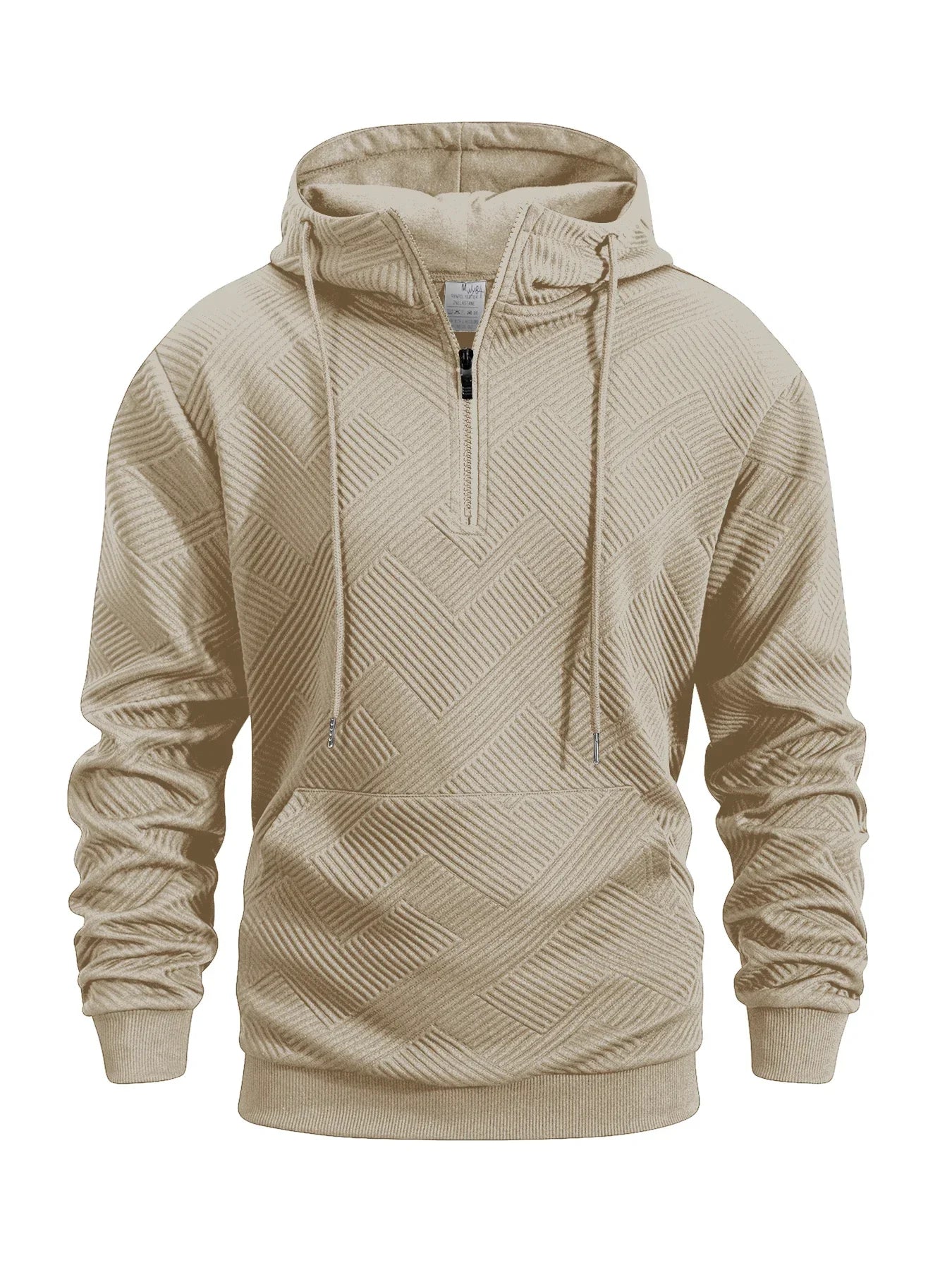 Spring and Autumn Zipper Hooded Casual Sweatshirt