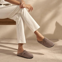 Soft Cork Crestar Genuine Suede Clogs for Women