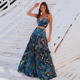 Women Geometry Printed Beach Cover Up