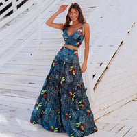 Women Geometry Printed Beach Cover Up