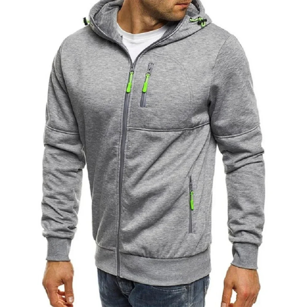 Men's Long Sleeve Zipper Hoodies