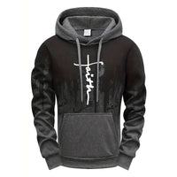 Mens Tracksuit Casual Printing Splash-ink Hooded Sweatshirts Sports Jogging Mens Clothing Autumn Winter Single Piece Tops Pants