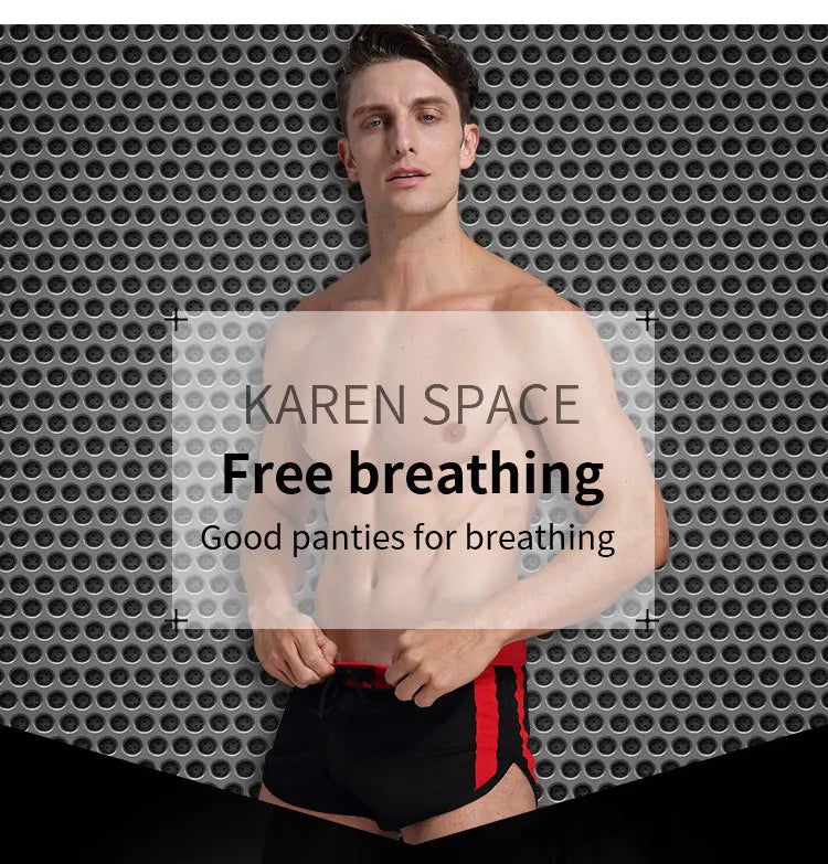 1pcs Mens Boxers Shorts Underwear Summer Fashion Swimwear Trunks Sports Wear Sexy Short Breathable Men Beach Pants Underwear