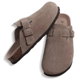 Soft Cork Crestar Genuine Suede Clogs for Women
