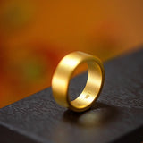 24K yellow gold Ancient Law Inheritance Ring