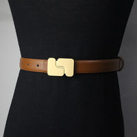 Women's Belt Brand High Quality Fashion Belt Metal Buckle Girls jeans Dress Accessories A Fancy Gift From A Friend