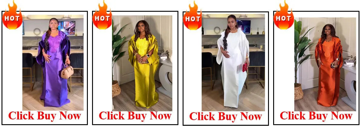 African Dresses for Women 2025 Abayas Traditional Africa Clothing Dashiki Ankara Outfits Gown Robe Muslim Kaftan Maxi Long Dress