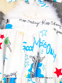 Beach Dance Suspenders Tube Top & Skirts Set