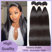 100% Human 12A Bone Straight Brazilian Hair Extensions