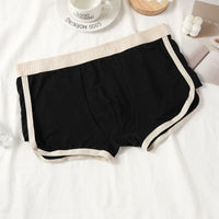 Men's Fashion Striped Boxer Shorts Underwear Sexy Panties Casual Male Boxers Homme U Convex Shorts Lingerie Underpants