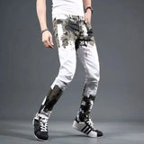Slim Fit Man Aesthetic Goth Style Pant
