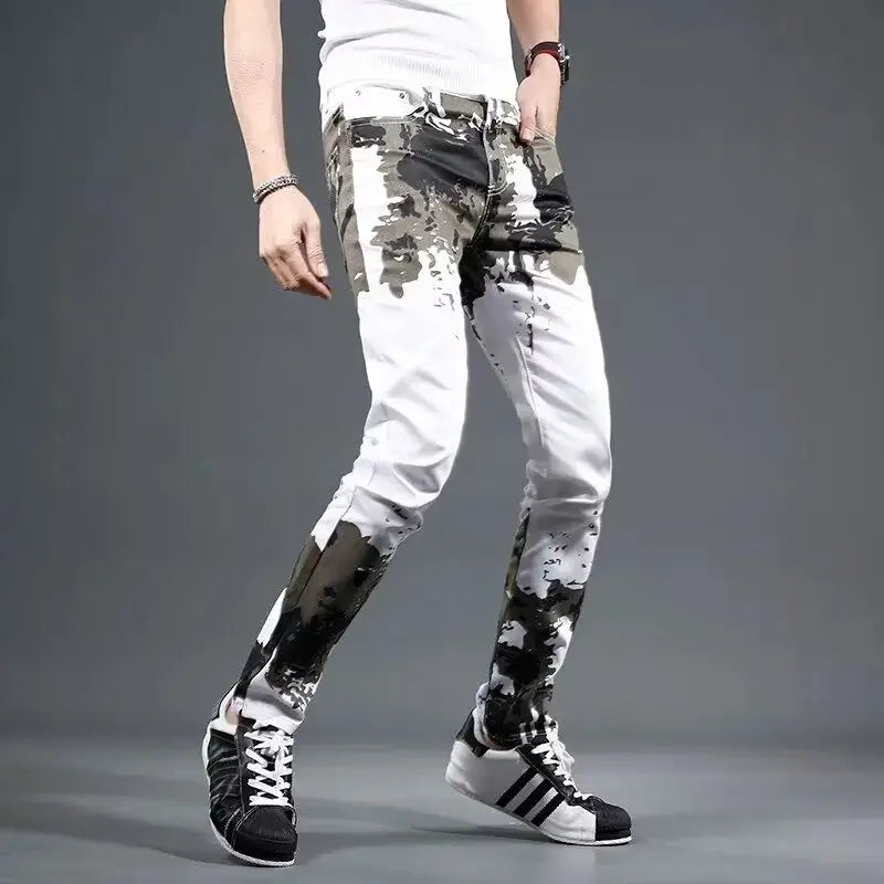 Slim Fit Man Aesthetic Goth Style Pant