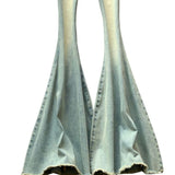 Gradient Color High Street Chic Flare Trousers