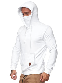 Men's Slim Hooded Sweatshirt with Mask