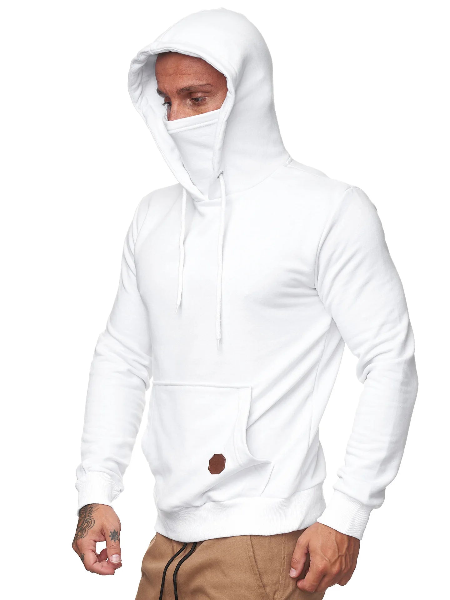 Men's Slim Hooded Sweatshirt with Mask