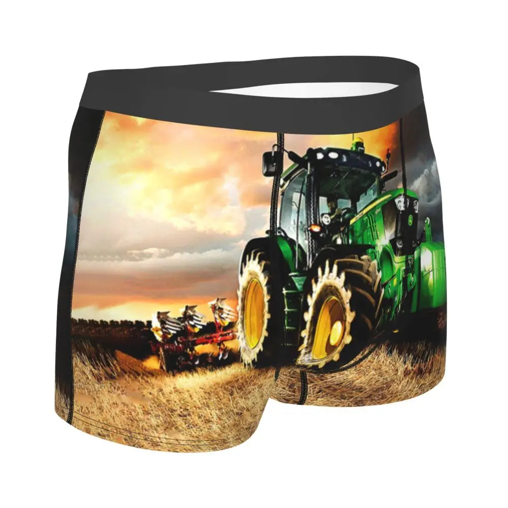 Custom Tractor Boxers Shorts Mens Briefs Underwear Fashion Underpants
