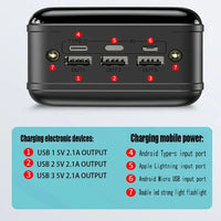 2023 NEW Genuine Fast Charging 100000mAh /98000mAh Power Bank Large Capacity Mobile Power Universal 5V 2.1A Fast Charging