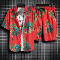 2 Pcs Casual Quick Dry Beach Suit For Men