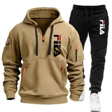 Casual Men's Hooded Sweatshirt and Pants