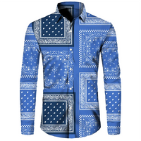Long Sleeve 3D Printed Retro Ethnic Style Shirt