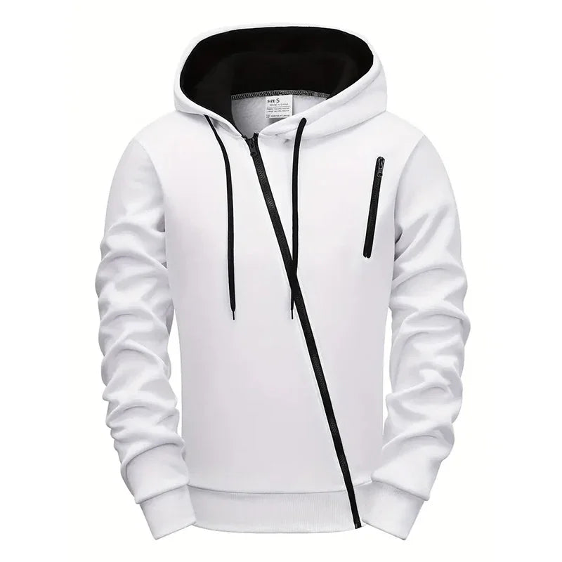 Mens Tracksuit Solid Color Casual Zipper Sweatshirts Daily Sports Jogging Hoodies Mens Clothing Single Piece Jacket Tops Pants
