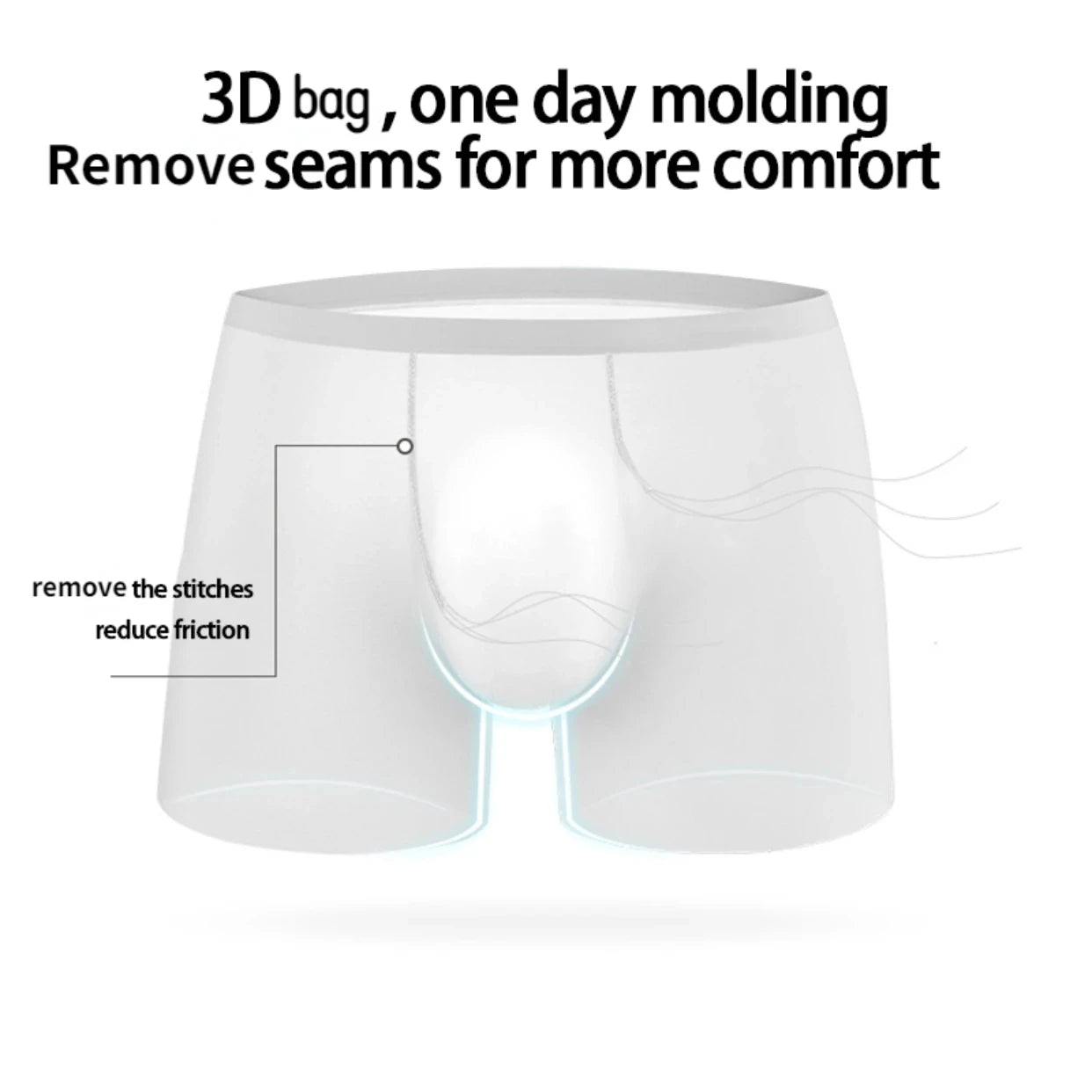 Man Boxers Antibacterial Breathable Pants