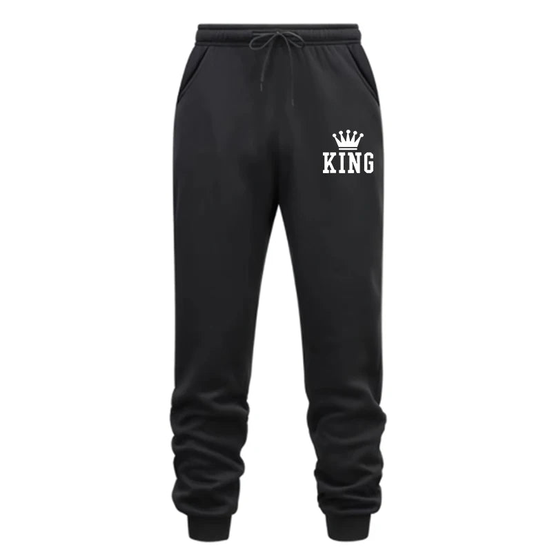 King Printing Mens Tracksuit Splash-ink Hooded Sweatshirts Casual Sports Jogging Mens Clothing Fashion Single Piece Tops Pants