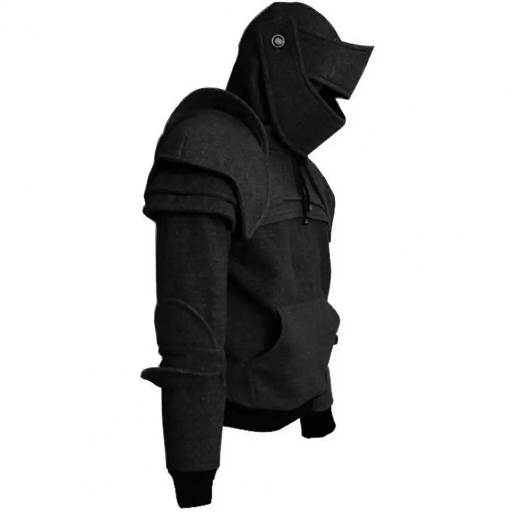 Men Gothic Hip Hop Hooded Sweatshirt