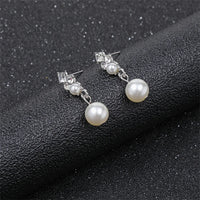 Personality flower Pearl Wedding Necklace Earring