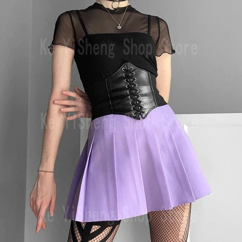 Women's belt dark series waist seal spring and summer with corset belt plastic belt adjustable